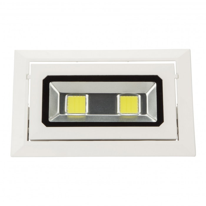WR-RECTBAS-40W-CW Foco Downlight LED Rectangular Basculante 40W 3.600Lm 6000K