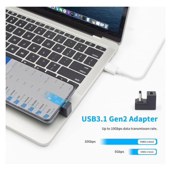 Equip Adaptador USB-C a USB-C 10Gbps 100W PD 2 Pack