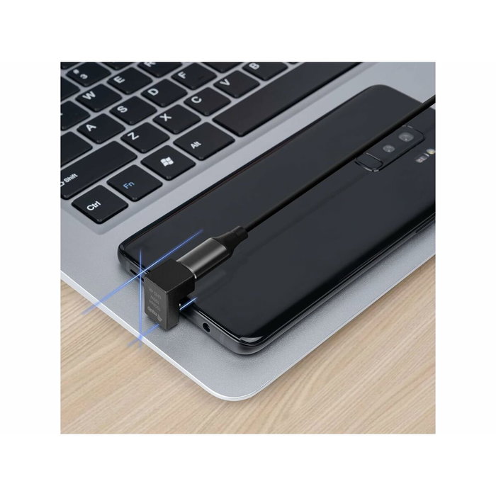 Equip Adaptador USB-C de 180 grados 10Gbps 100W PD (Pack de 2) Equip Adaptador USB-C de 180 grados 10Gbps 100W PD (Pack de 2)