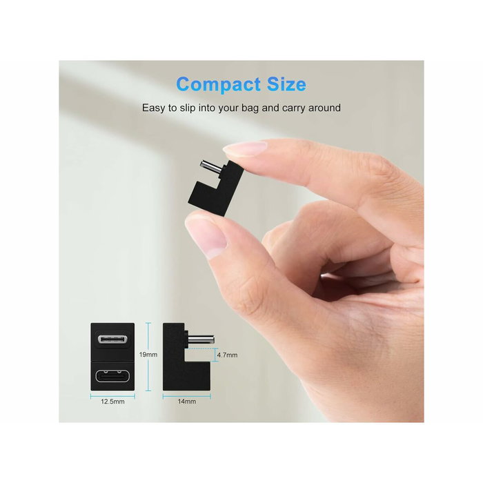 Equip Adaptador USB-C de 180 grados 10Gbps 100W PD (Pack de 2) Equip Adaptador USB-C de 180 grados 10Gbps 100W PD (Pack de 2)