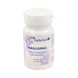 Heliosar Nasuspag Natrum Sulfuricum 60 Cápsulas - Complemento con Oligoelementos y Vitaminas para Energía y Protección Celular