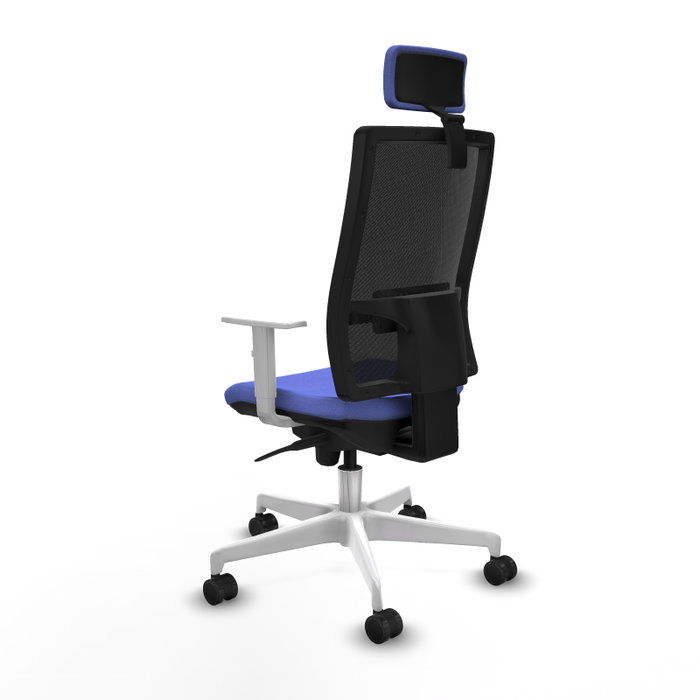 PIQUERAS Y CRESPO Silla de oficina Horna con mecanismo Sincro, Azul claro y Negro PIQUERAS Y CRESPO Silla de oficina Horna con mecanismo Sincro, Azul claro y Negro