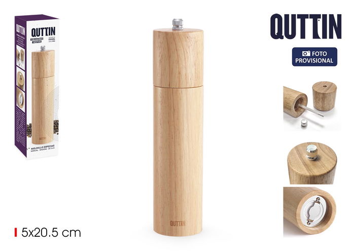 Quttin Molinillo de Especias Madera 20.5 cm (20 Unidades) Quttin Molinillo de Especias Madera 20.5 cm (20 Unidades)