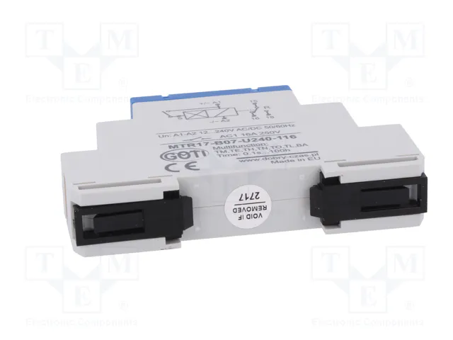 DOBRY CZAS MTR Relé de tiempo SPDT 1s÷100h 250VAC/16A