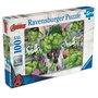 Ravensburger Puzzle Hulk Marvel XXL 100 Piezas 49x36cm +6 Años