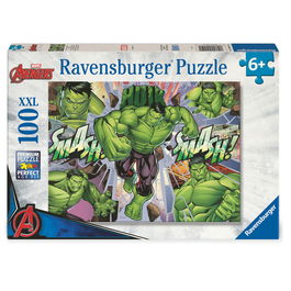 Ravensburger Puzzle Hulk Marvel XXL 100 Piezas 49x36cm +6 Años