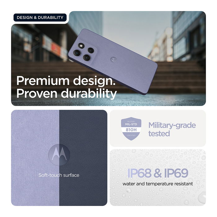 Motorola Moto G86 5G - Smartphone con 8 GB RAM, 256 GB de Almacenamiento, Color Cosmic Sky