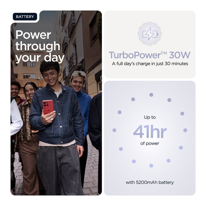 Motorola Moto G86 5G - Smartphone con 8 GB RAM, 256 GB de Almacenamiento, Color Cosmic Sky