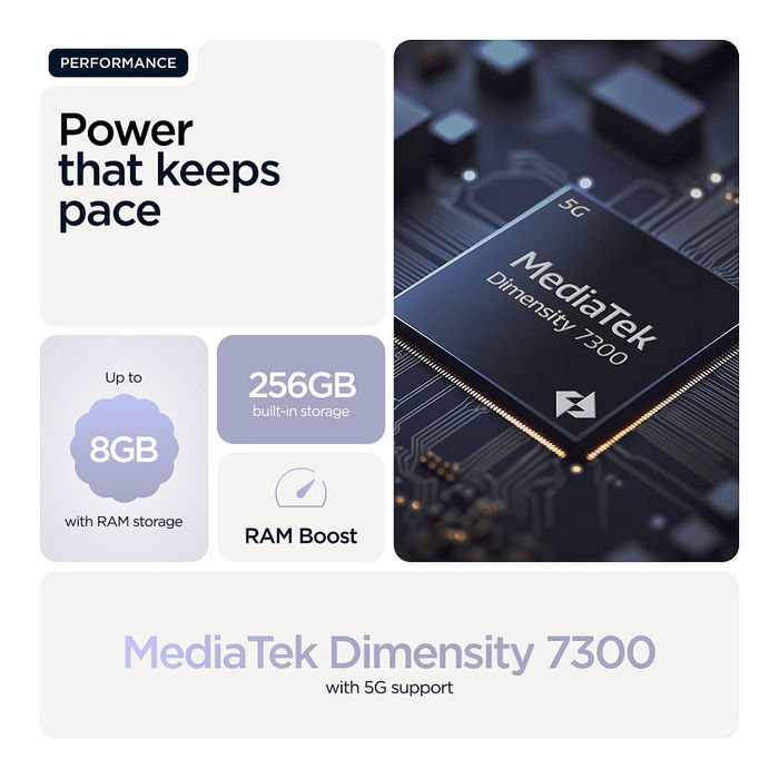 Motorola Moto G86 5G - Smartphone con 8 GB RAM, 256 GB de Almacenamiento, Color Cosmic Sky