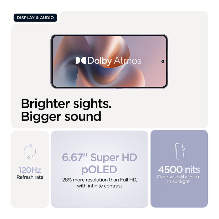 Motorola Moto G86 5G - Smartphone con 8 GB RAM, 256 GB de Almacenamiento, Color Cosmic Sky