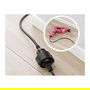 EQUIP Cable Adaptador CEE 7/7 a CEE 7/3 St/Bu, Negro, 1.80 m, Cordón de Corriente