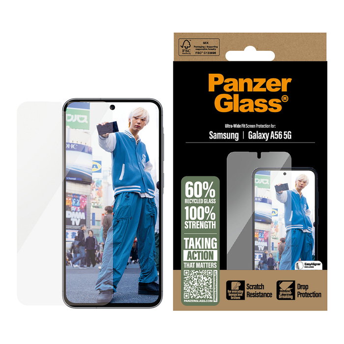 PanzerGlass Protector de Pantalla Samsung Galaxy A56 5G Ultra-Wide Fit PanzerGlass Protector de Pantalla Samsung Galaxy A56 5G Ultra-Wide Fit