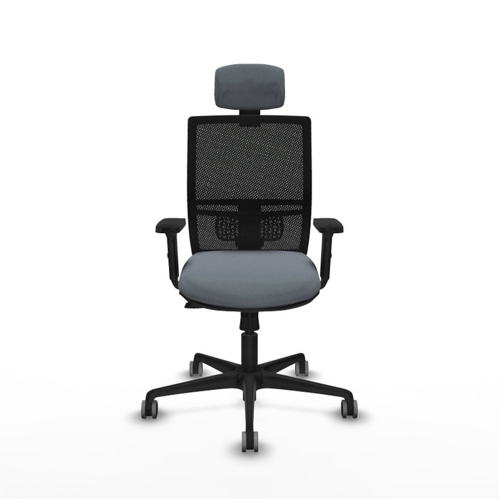 PIQUERAS Y CRESPO Silla de oficina Yunquera Gris con Mecanismo Sincro/Traslack PIQUERAS Y CRESPO Silla de oficina Yunquera Gris con Mecanismo Sincro/Traslack
