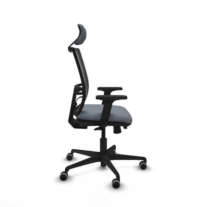 PIQUERAS Y CRESPO Silla de oficina Yunquera Gris con Mecanismo Sincro/Traslack PIQUERAS Y CRESPO Silla de oficina Yunquera Gris con Mecanismo Sincro/Traslack