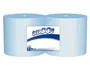 Amoos Papel Secamanos Industrial 2 Capas Azul, 222 mm x 300 m, Paquete de 2 Rollos