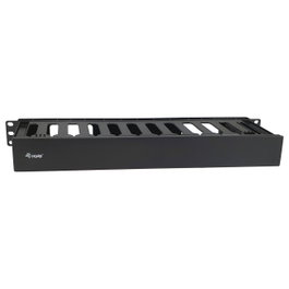 EQUIP Panel de gestión de cables de 19 pulgadas con placa trasera desmontable