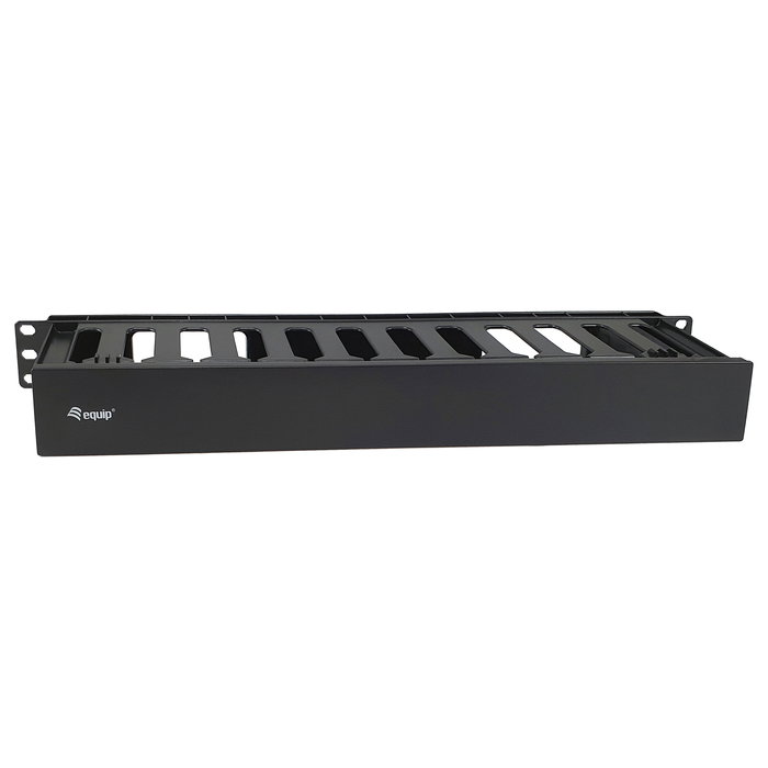 EQUIP Panel de gestión de cables de 19 pulgadas con placa trasera desmontable EQUIP Panel de gestión de cables de 19 pulgadas con placa trasera desmontable