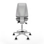 PIQUERAS Y CRESPO Taburete Elche blanco AS gris con base blanca