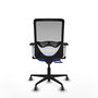 PIQUERAS Y CRESPO Silla de oficina Zulema con mecanismo Sincro/Traslack, Azul y Blanco