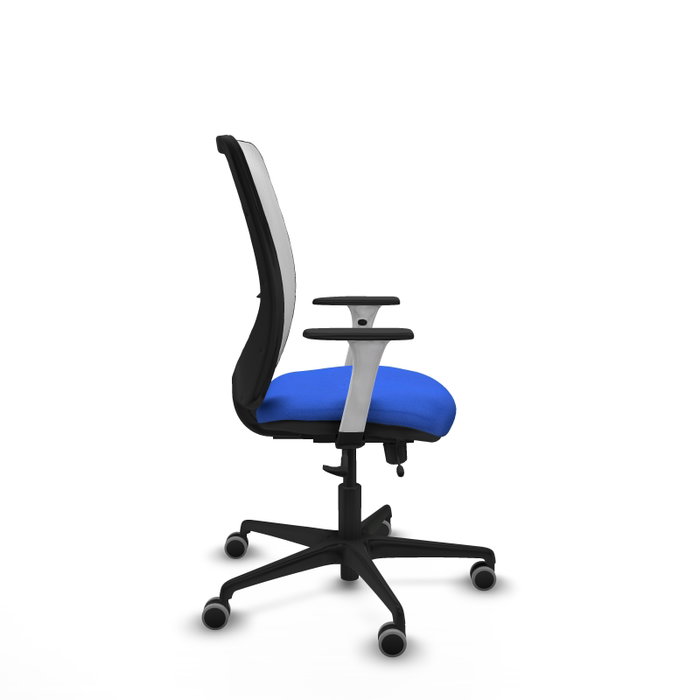 PIQUERAS Y CRESPO Silla de oficina Zulema con mecanismo Sincro/Traslack, Azul y Blanco PIQUERAS Y CRESPO Silla de oficina Zulema con mecanismo Sincro/Traslack, Azul y Blanco