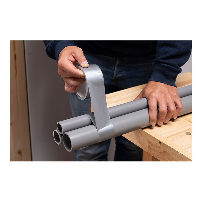 Black+Decker Cinta Americana Universal Plata 48 mm x 10 m Black+Decker Cinta Americana Universal Plata 48 mm x 10 m