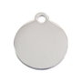 Placa identificativa para collar Imarc Circle Plateado