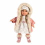 Llorens Muñeca Elena con vestido de flores y abrigo rosa