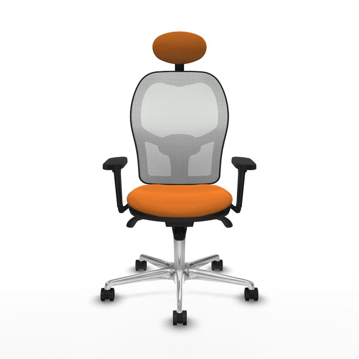 PIQUERAS Y CRESPO Silla de oficina Jorquera Naranja y Blanco