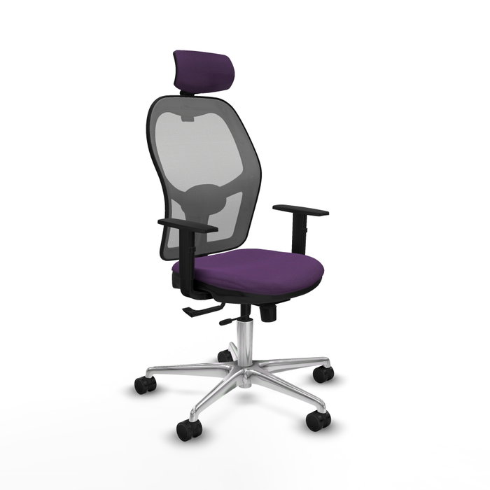 PIQUERAS Y CRESPO Silla de oficina Jorquera con mecanismo Sincro/Traslack, Morado y Gris PIQUERAS Y CRESPO Silla de oficina Jorquera con mecanismo Sincro/Traslack, Morado y Gris