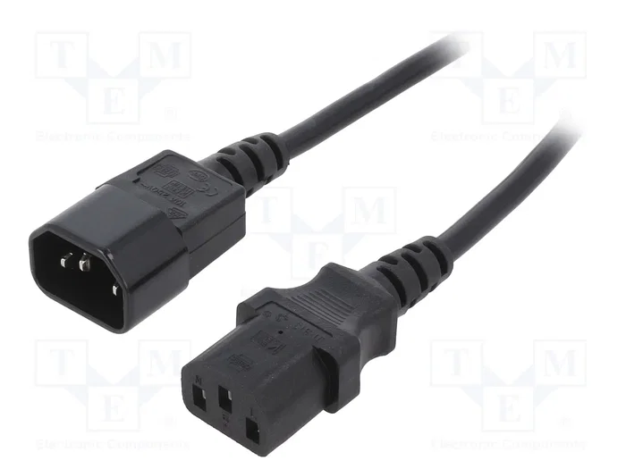 GEMBIRD Cable de alimentación H05VV-F 3x1mm2 IEC C13/C14 3m GEMBIRD Cable de alimentación H05VV-F 3x1mm2 IEC C13/C14 3m