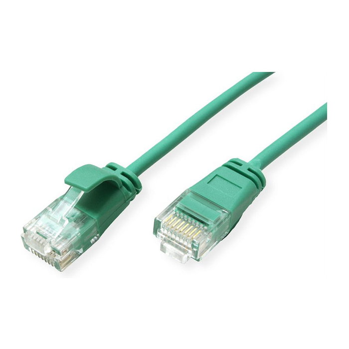 ROLINE GREEN Patchkabel Cat.6A U/UTP 0,15 m Verde