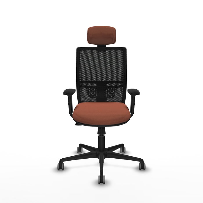 PIQUERAS Y CRESPO Silla de oficina Yunquera con mecanismo Sincro/Traslack, Marrón y Negro PIQUERAS Y CRESPO Silla de oficina Yunquera con mecanismo Sincro/Traslack, Marrón y Negro