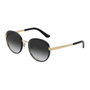 Dolce Gabbana DG2227J-02-8G Gafas de sol Doradas con Cristal Gris