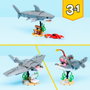 LEGO Creator 3 en 1 Feroz Tiburón con Cofre del Tesoro 31381
