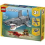 LEGO Creator 3 en 1 Feroz Tiburón con Cofre del Tesoro 31381