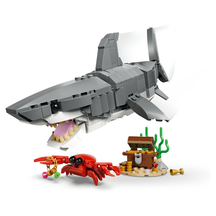LEGO Creator 3 en 1 Feroz Tiburón con Cofre del Tesoro 31381 LEGO Creator 3 en 1 Feroz Tiburón con Cofre del Tesoro 31381