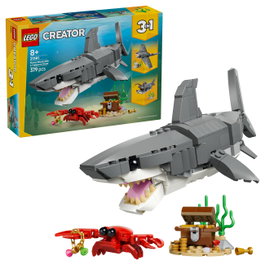 LEGO Creator 31381 Feroz Tiburón con Cofre del Tesoro