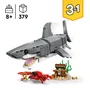 LEGO Creator 3 en 1 Feroz Tiburón con Cofre del Tesoro 31381