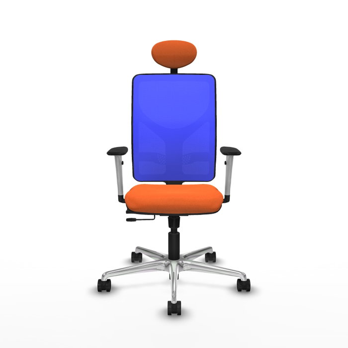 PIQUERAS Y CRESPO Silla de oficina Motilla con mecanismo Sincro/Traslack, Azul y Naranja PIQUERAS Y CRESPO Silla de oficina Motilla con mecanismo Sincro/Traslack, Azul y Naranja