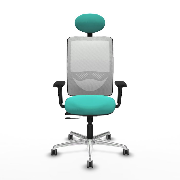 PIQUERAS Y CRESPO Silla de oficina Zulema Turquesa y Blanco PIQUERAS Y CRESPO Silla de oficina Zulema Turquesa y Blanco