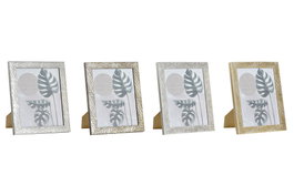 DKD Home Decor Marco de Fotos Hojas Espejo Tropical Surtido