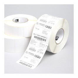 Zebra Z-Perform 1000T Etiquetas Adhesivas de Papel Blanco 83x51 mm, Rollo de 2740 Etiquetas, Transferencia Térmica, Paquete de 6 Rollos (16440 Unidades Total)