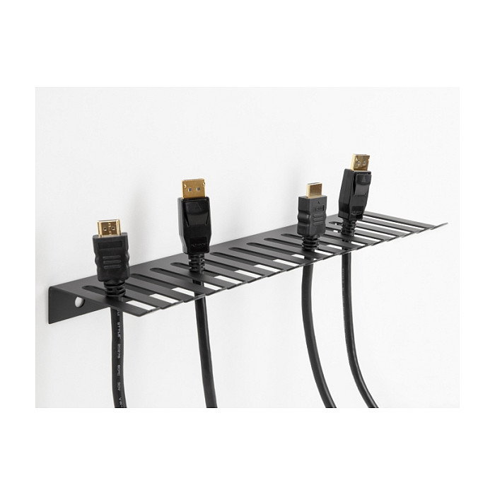 DeLOCK 66728 Soporte para cables para montaje en pared, 325 x 90 mm, negro DeLOCK 66728 Soporte para cables para montaje en pared, 325 x 90 mm, negro