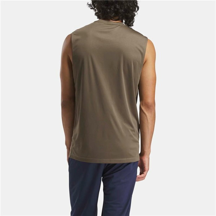 Camiseta para Hombre sin Mangas Reebok Id Train Slvls Tech Marrón