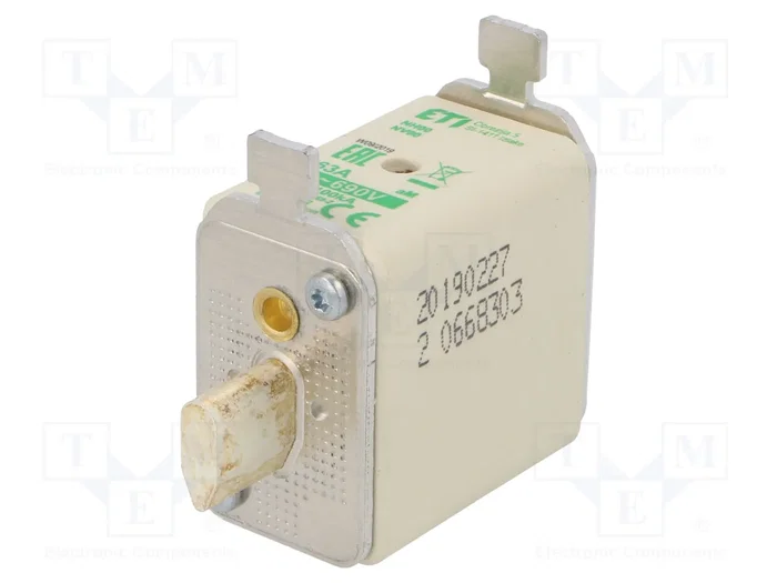 ETI POLAM Fusible de cartucho NH00 63A 690VAC ETI POLAM Fusible de cartucho NH00 63A 690VAC