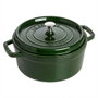 Staub Cocotte Redonda de Hierro Fundido 24 cm Verde Albahaca