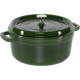 Staub La Cocotte 24cm Redonda, Verde albahaca