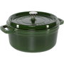 Staub Cocotte Redonda de Hierro Fundido 24 cm Verde Albahaca