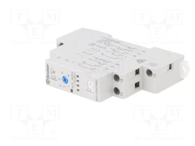 FINDER Relé de tiempo Serie 80 SPDT 12-240V AC/DC FINDER Relé de tiempo Serie 80 SPDT 12-240V AC/DC