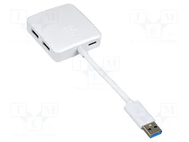 RASPBERRY PI Hub USB 3.0 con 4 puertos USB A, blanco